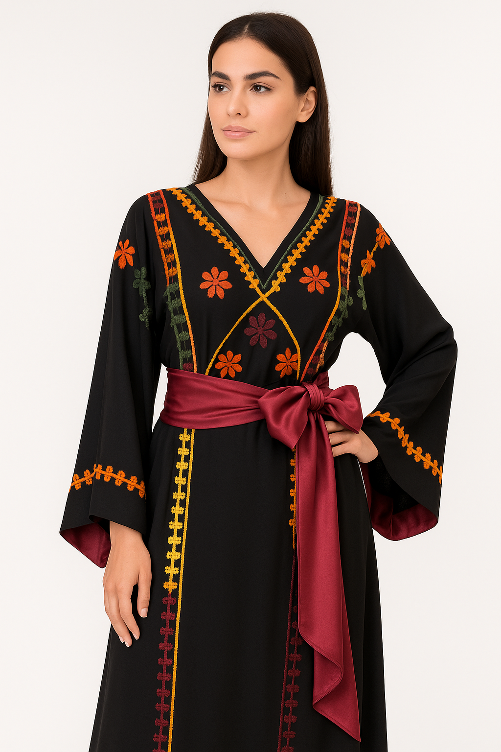 ثوب سراب المطرز المخملي